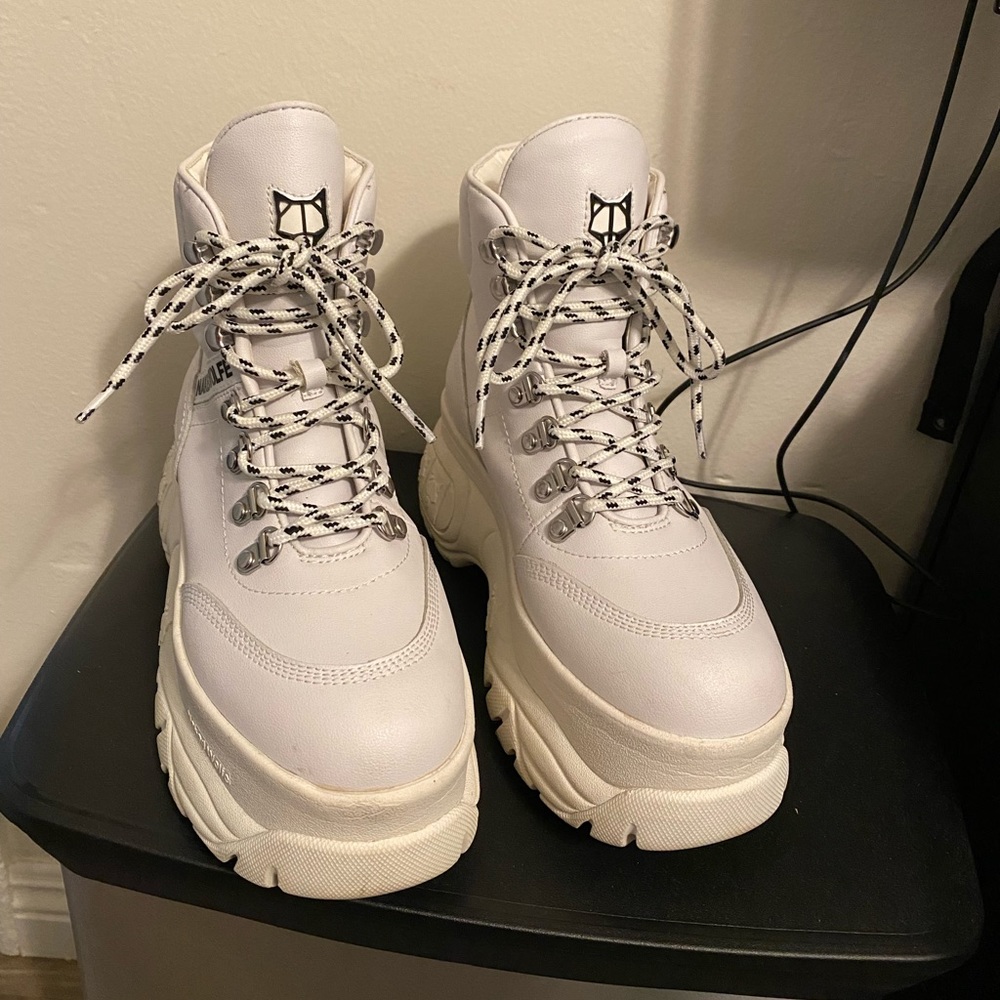 Naked Wolfe Spike White shoes
